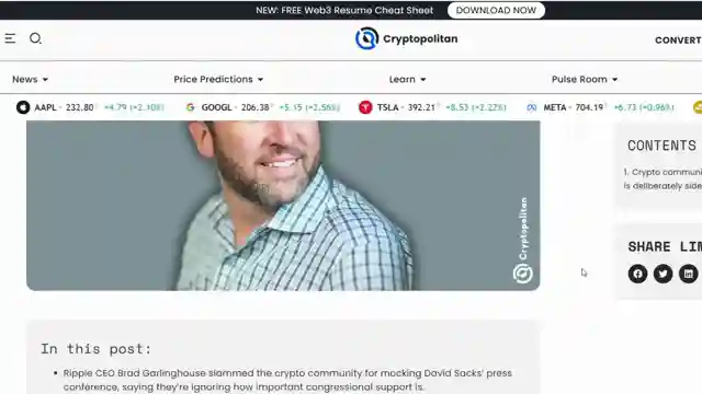 bitcoin-reserves-surge-ripple-ceo-criticizes-trumps-crypto-role-suspected